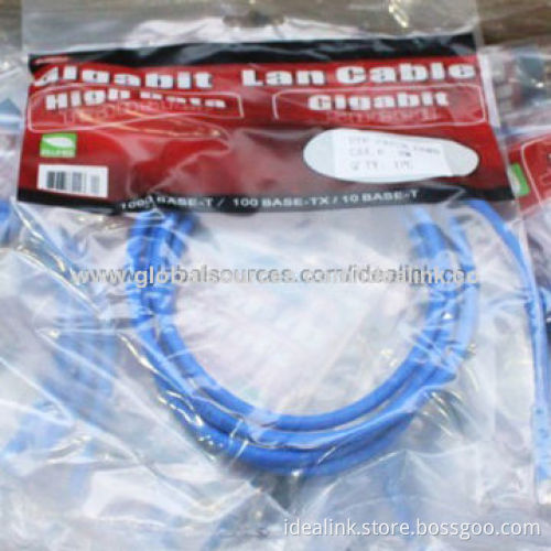 Cat6A/Cat6/Cat5e Network Patch Cord with RJ45 Connector, 8P8C, Gigabit Ethernet Cable